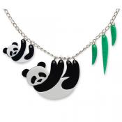 PANDA FAMILY NECKLACE BY LITTLEMOOSE